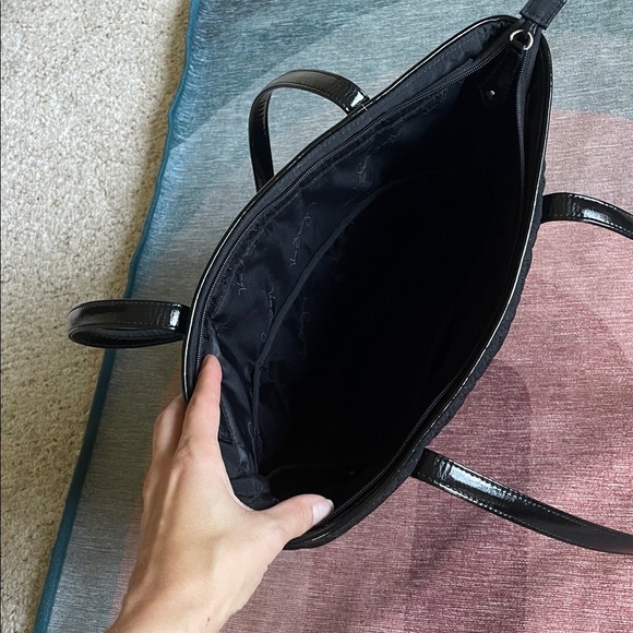 Vera Bradley Black Bohemian Quilted Lab Top Tote Carrying Case - Picture 10 of 11